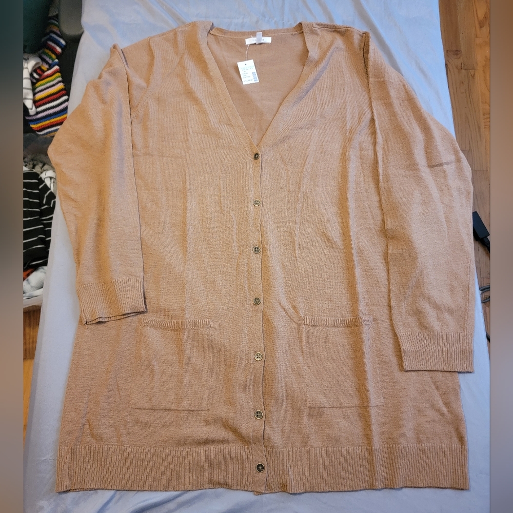Boyfriend Cardigan-Brown XXL